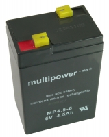 Multipower MP4.5-6 6V 4,5 Ah Bleiakku Blei Gel Akku passend zu MP5-6 YUASA NP4-6