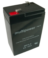 Multipower MP5-6 6V 5 Ah Bleiakku Blei Gel Akku passend zu Powery UP4.5-6